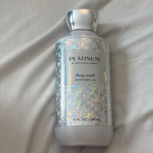 Bath & Body Works Platinum Body Wash - Holographic Silver